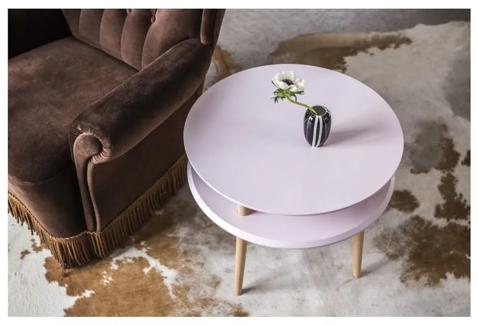 Măsuță de cafea Ragaba UFO Ø 57 cm, gri grafit