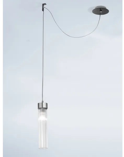 Lustră pe cablu Kolarz 6009.30161 RAGGIO 1xE14/25W/230V crom mat