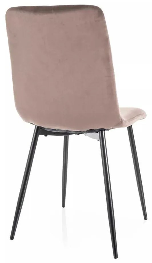 Scaun de bucătărie Freville Velvet, maro
