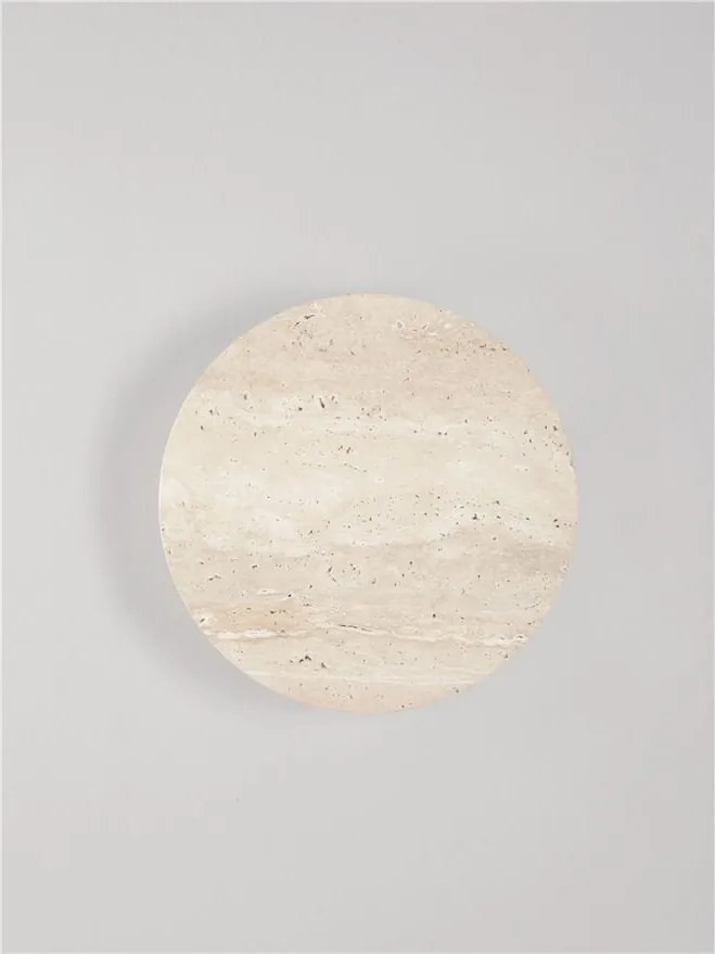 Aplica perete din travertin cu lumina ambientala VIANO 23cm