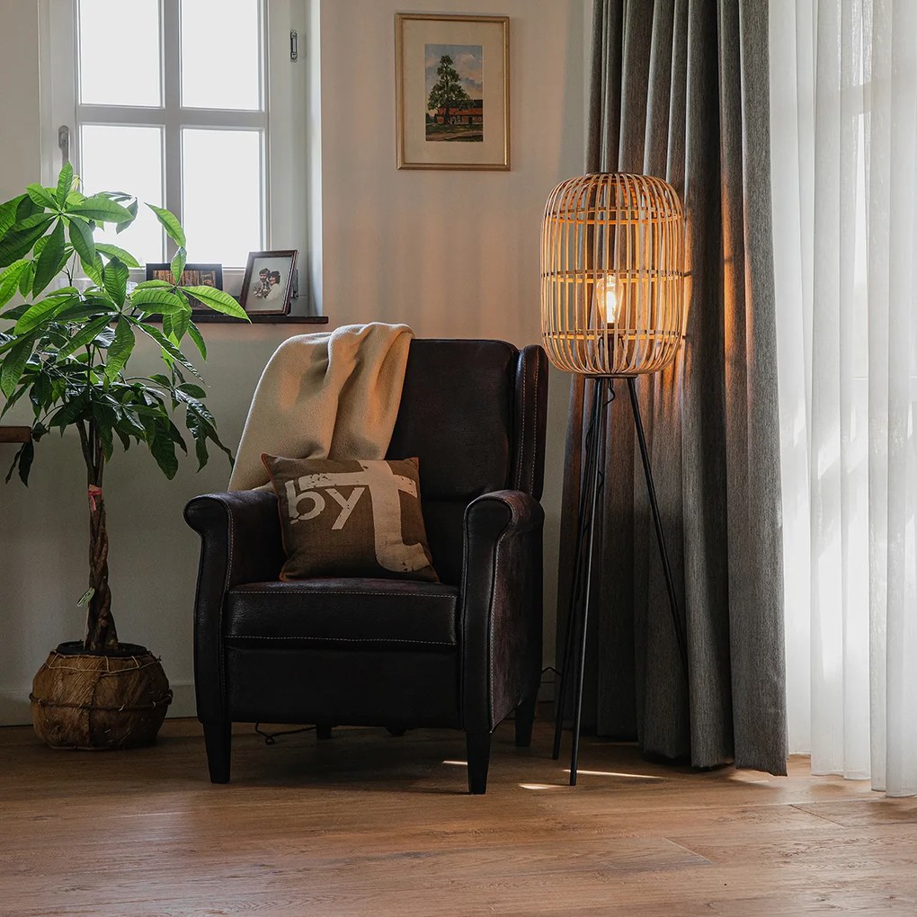 Lampă de podea rustică din ratan - Manila