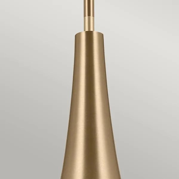 Lustră pe tijă Kichler KL-DEELA-P-CPZ DEELA 1xE27/60W/230V d. 17,8 cm alamă