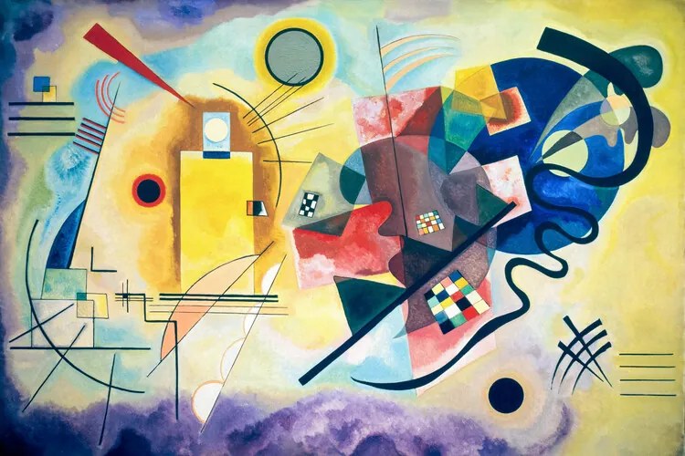 Reproducere Galben, Roșu, Albastru, Wassily Kandinsky