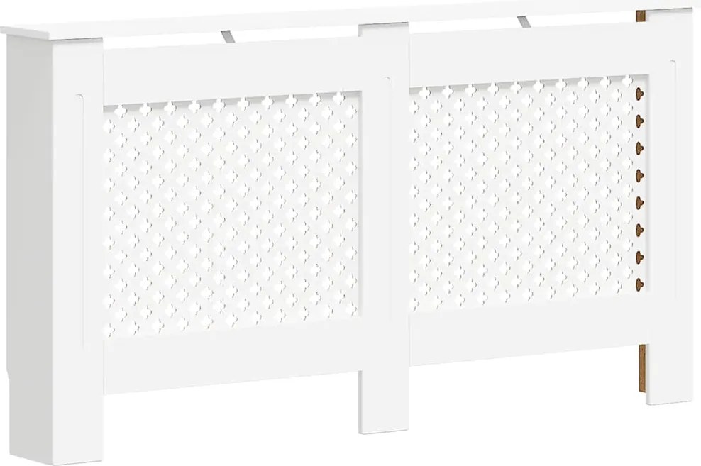 vidaXL Mască pentru calorifer, MDF, 152x19x81,5 cm, alb
