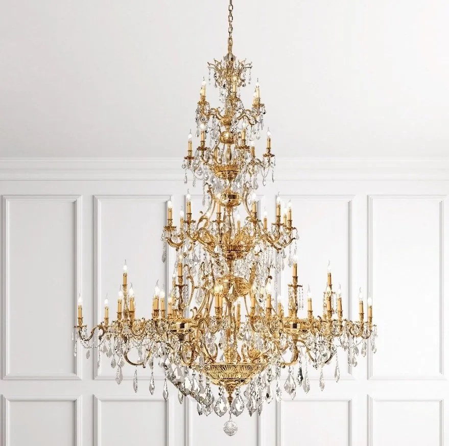 Candelabru XXL 60 brate LUX cu cristale Scholer, Versailles
