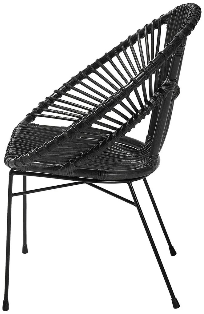 Scaun de sufragerie Sakita (negru). 1010013
