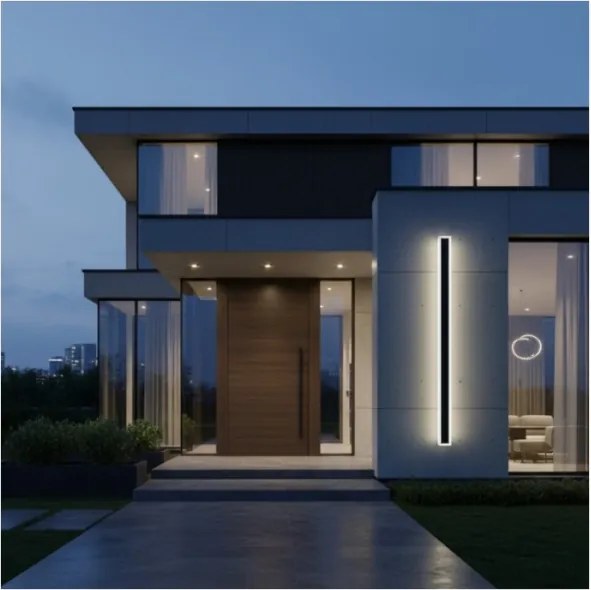 Aplica de perete LED pentru exterior MIRANA S LED/25W/230V 4000K IP44 120 cm negru