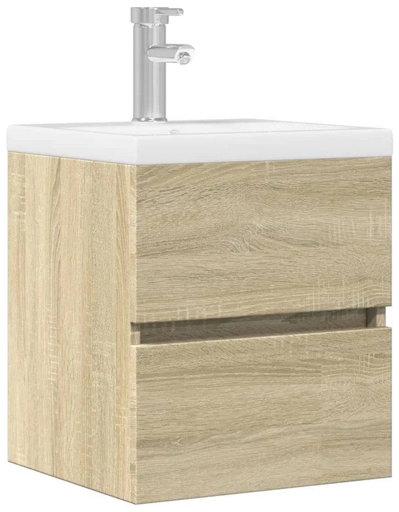 vidaXL Dulap de chiuvetă, stejar Sonoma, 41x38,5x45 cm, PAL