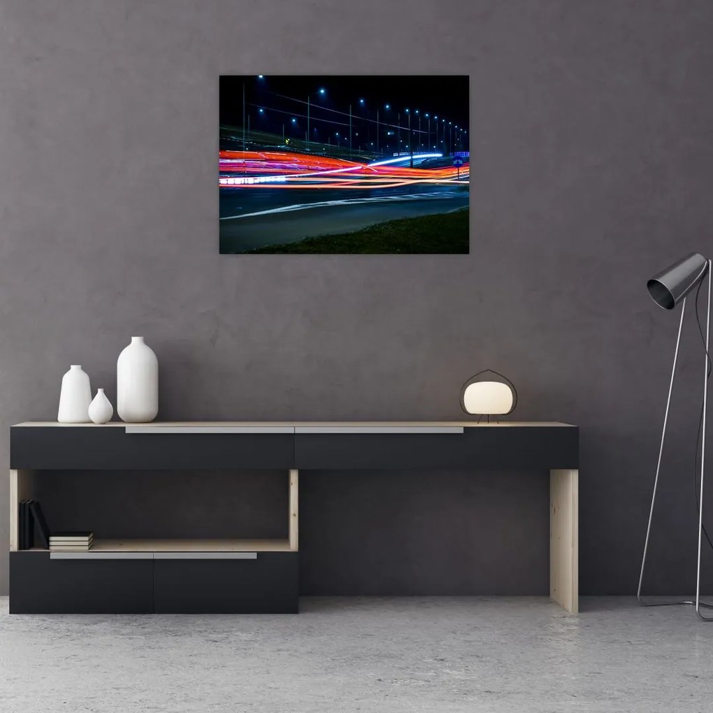 Tabloul orașului nocturn (70x50 cm)
