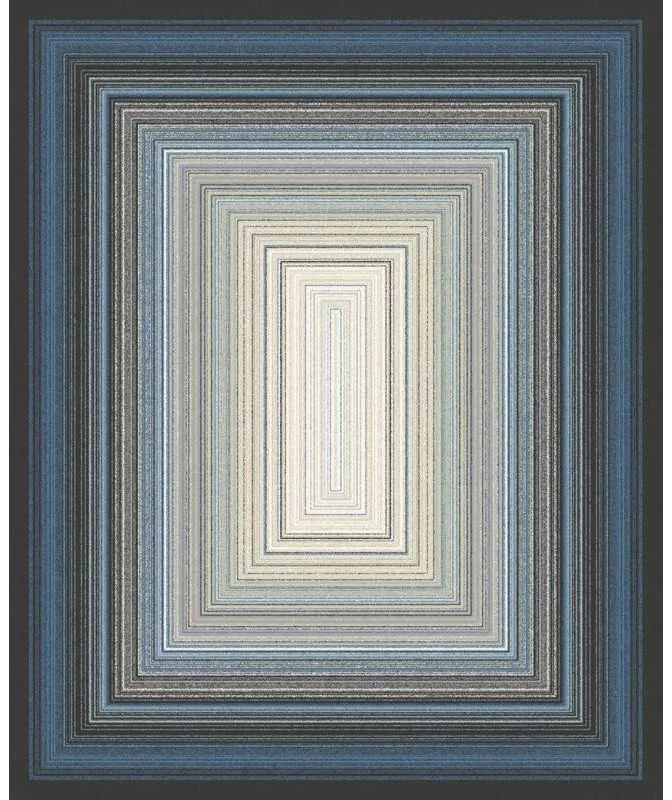 Covor lana Stim blue 300 X 300