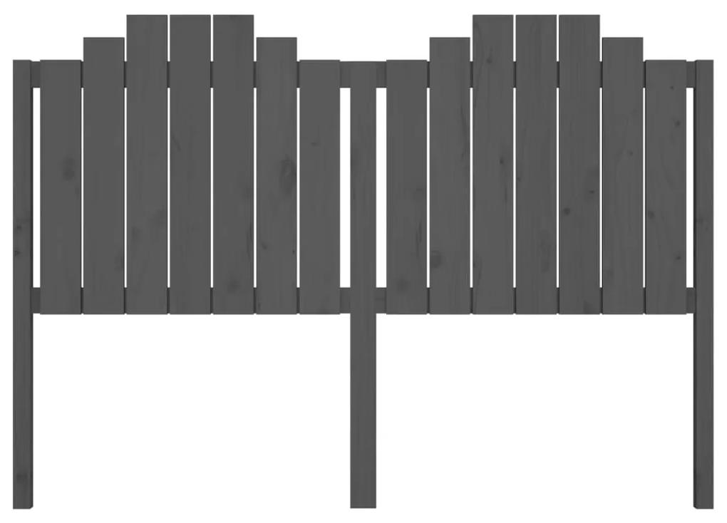 Tablie de pat, gri, 166x4x110 cm, lemn masiv de pin 1, Gri, 166 x 4 x 110 cm