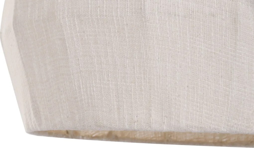 Lustră suspendată din bumbac și metal, auriu, finisaj natural, 120 x 55 cm, „Tournemire”