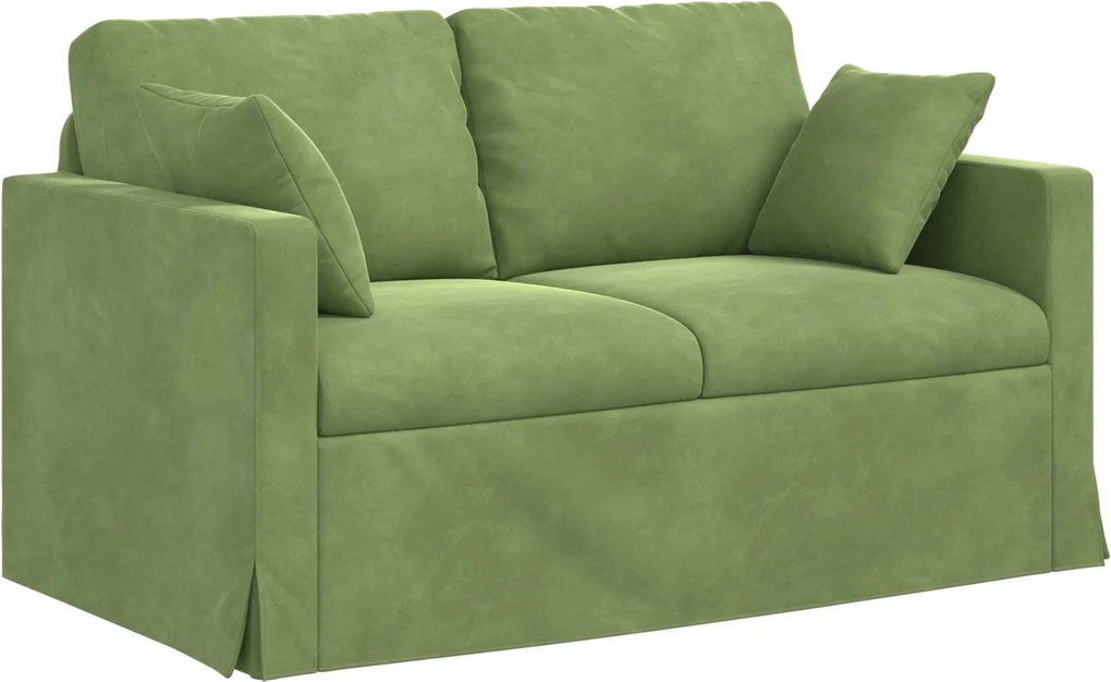 vidaXL Canapea Verde deschis 138 x 78 x 80 cm Catifea