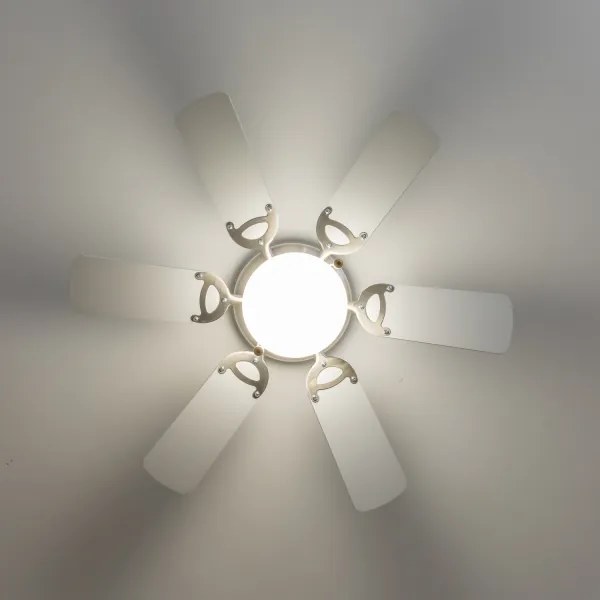 Ventilator de tavan ZEVENTI GALDANA 1xE27/60W/230V gri/alb