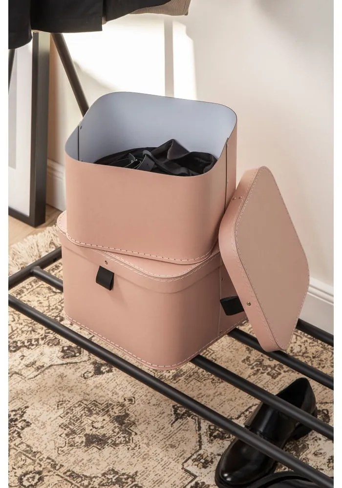 Cutii de depozitare 2 buc. din carton cu capac Ludvig – Bigso Box of Sweden