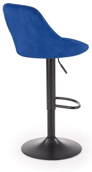 Scaun de bar H-101 velvet bleumarin