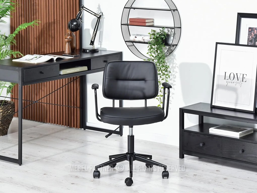 Scaun Henro (nuc închis + negru). 1109943