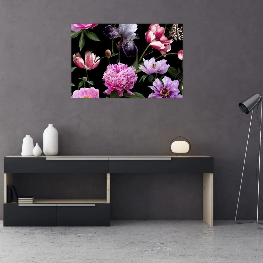 Tablou - Ilustrație de flori (90x60 cm)