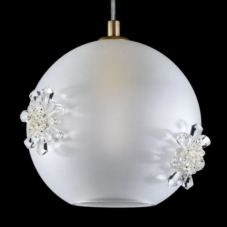 Lustra LUX decorativ fulgi de zapada din cristal SNOWFLAKE 02B-SB