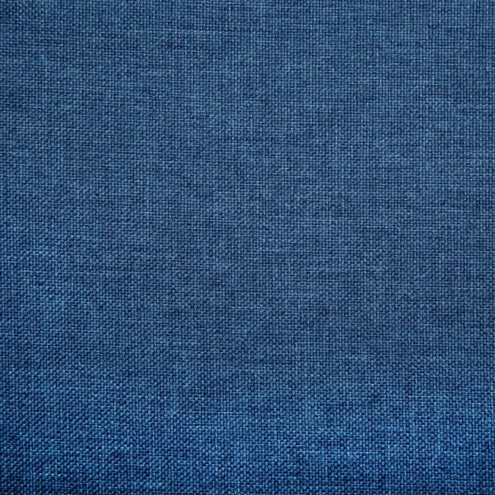 Canapea 2 locuri albastru 115x60x67cm tapiterie material textil Albastru