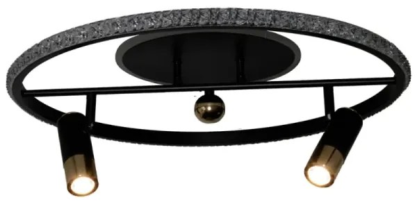 Plafonieră LED dimabilă LED/60W/230V 3000-6500K negru + telecomandă