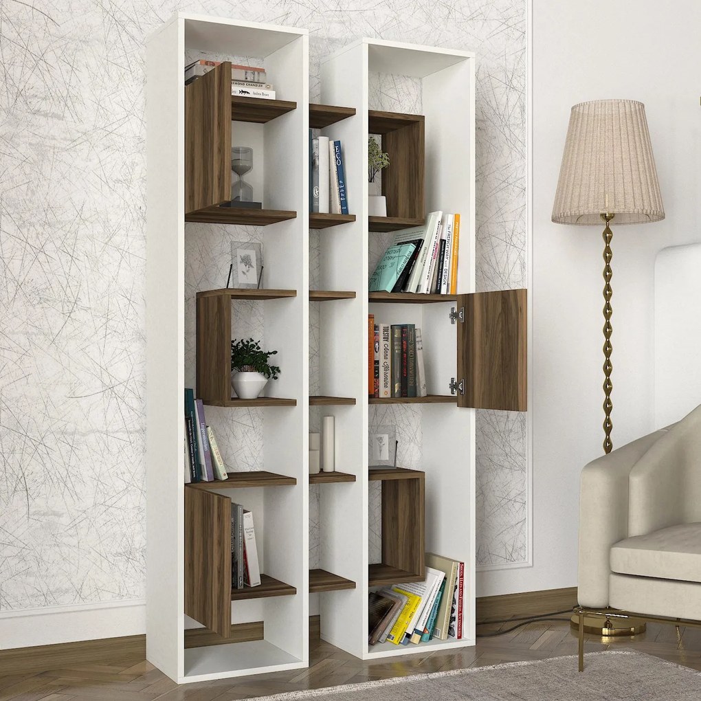 Raft Leonda - White, Walnut