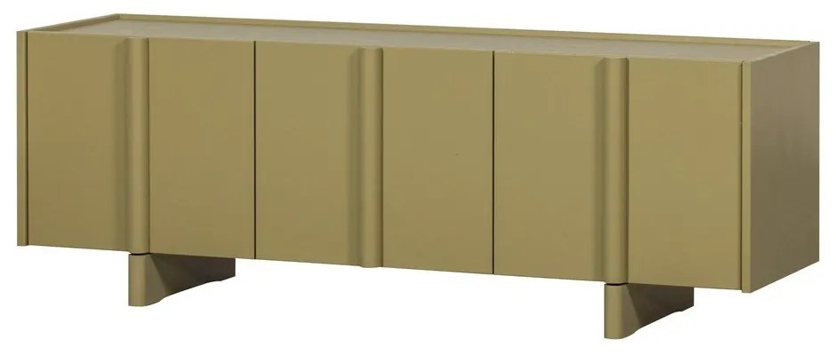 Comodă TV verde din lemn de pin 152x53x46 cm Basu – WOOOD