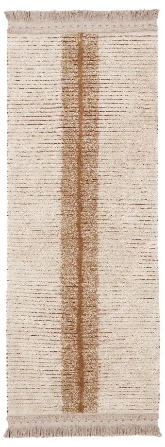 Covor tip traversă cărămiziu/bej din bumbac 80x230 cm Duetto Toffee – Lorena Canals