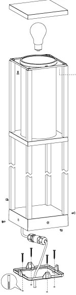 Eglo 98715 - Lampă exterior CASCINETTA 1xE27/40W/230V IP54