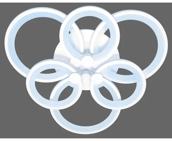 Lustră LED aplicată SIENA LED/72W/230V albă + telecomandă