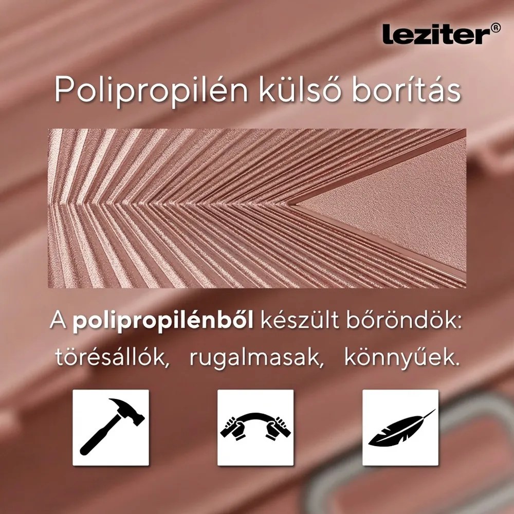 TraveLux Endure valiză de cabină cu hard top 55x40x20 cm aur roz