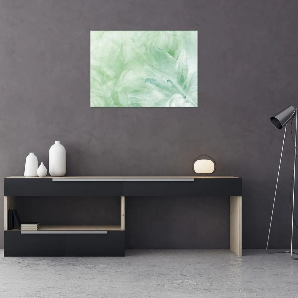 Tablou - Floare verde (70x50 cm)