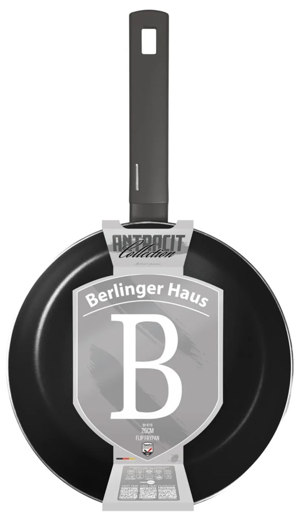 Tigaie pentru paste, 26 cm   Anthracite Collection Berlinger Haus BH 8119