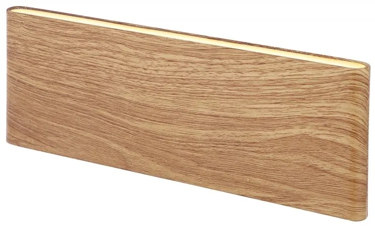 Aplica LED cu iluminat ambiental sus/jos SIEGFRIED aspect lemn 8W