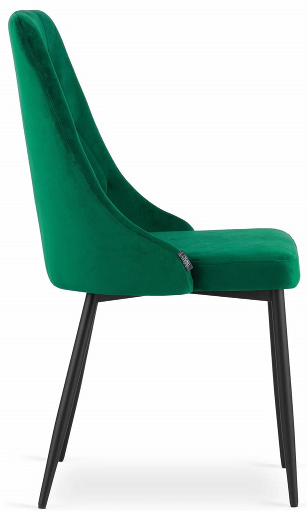Scaun de sufragerie din catifea verde IMOLA