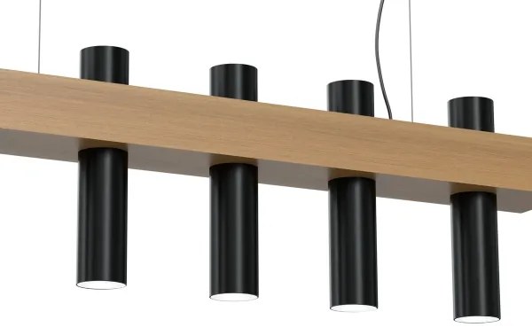 Lustră pe cablu WEST 5xGU10/25W/230V negru