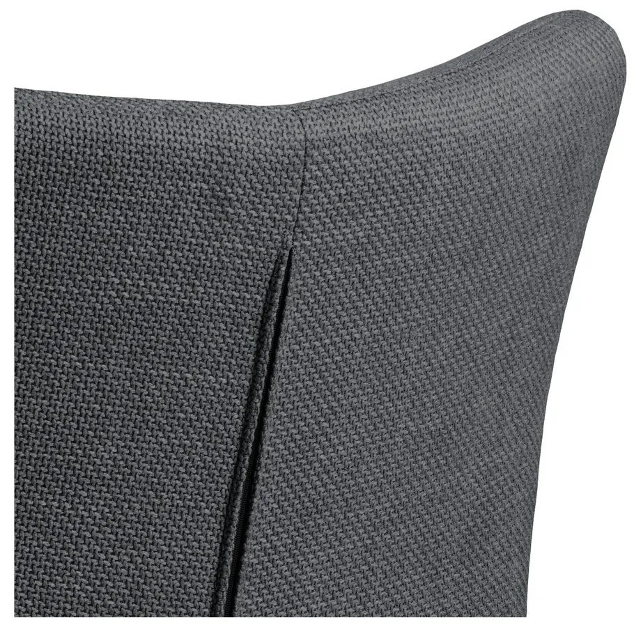 Set de scaune de sufragerie gri închis cu cotiere 2 buc. tapițat Laura – Actona