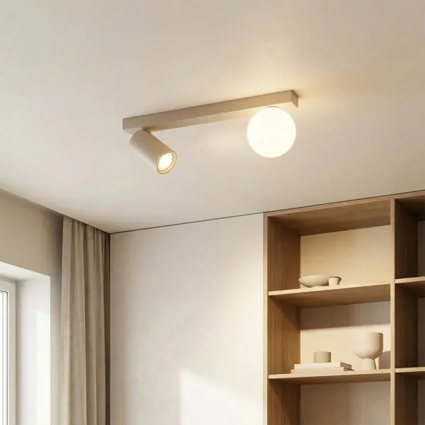 Brilagi - Spot orientabil SELE BALL 1xGU10/30W/230V + 1xG9/10W bej