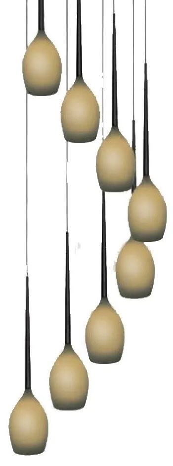 Lustra moderna Izza 8 Olive