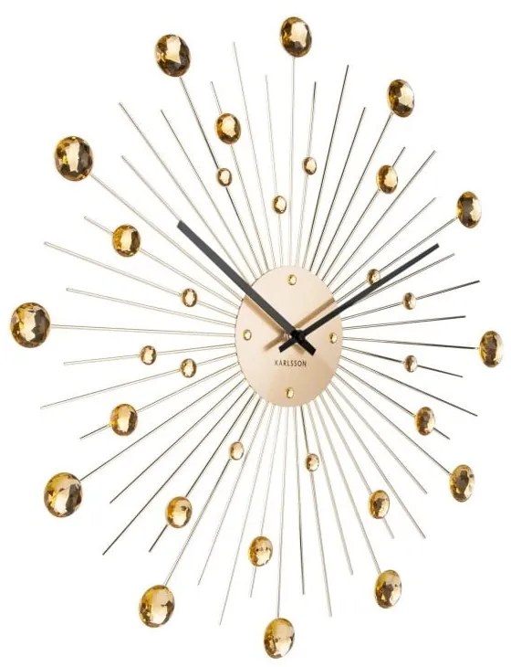 Ceas de perete Karlsson Sunburst, auriu