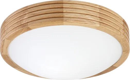 Brilagi - Lampă LED de tavan CARVALHO MODERN SLIM 1xE27/60W/230V diametru 27,5 cm stejar