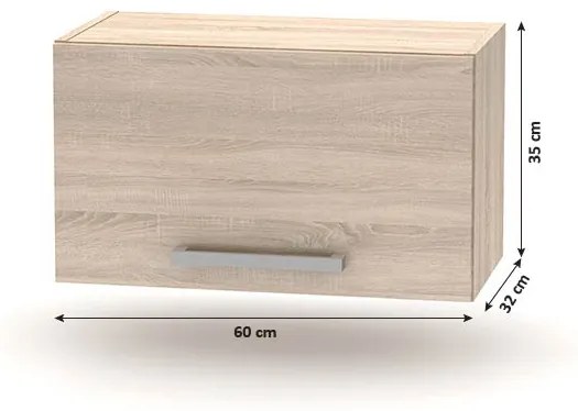 Dulap de bucătărie pentru hotă NOPL-011-OH Noliana (stejar sonoma). 1015418
