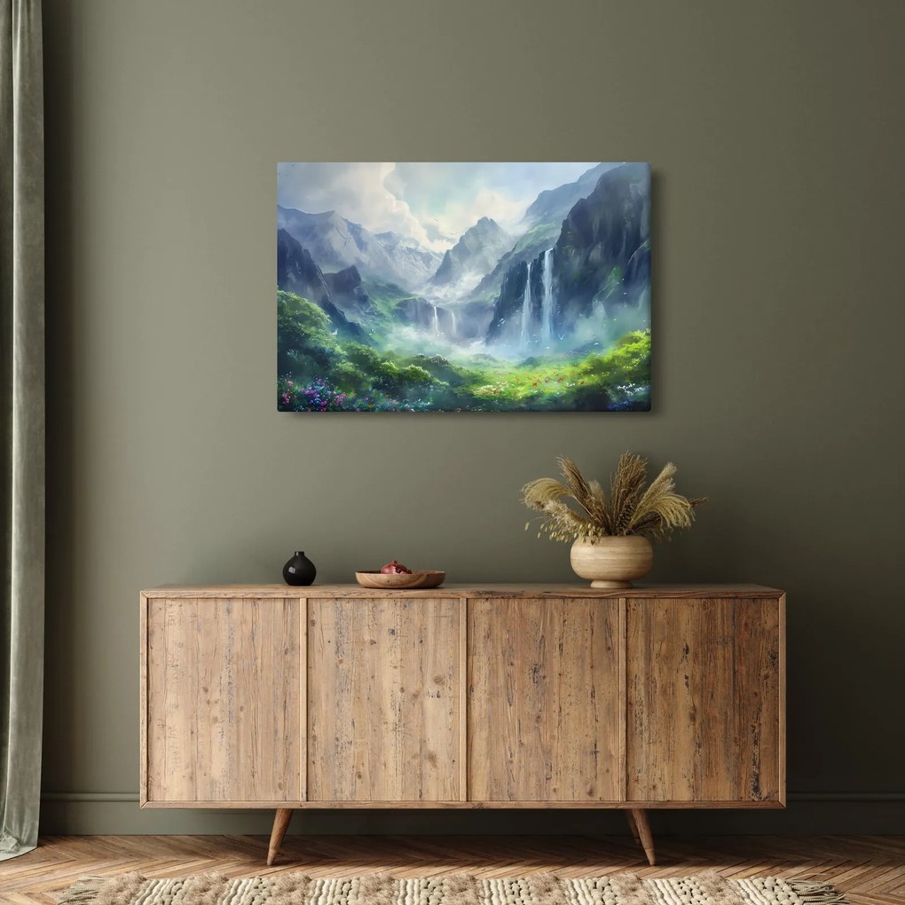 Tablou - Valea cascadelor (90x60 cm)