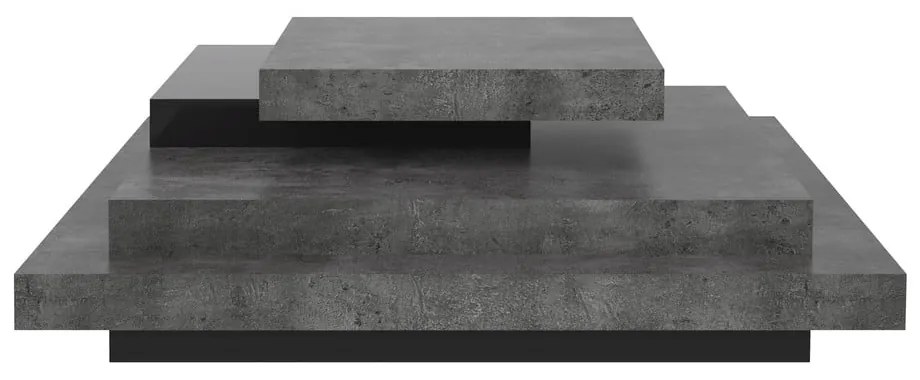 Măsuță de cafea gri cu aspect de beton 110x110 cm Slate - TemaHome
