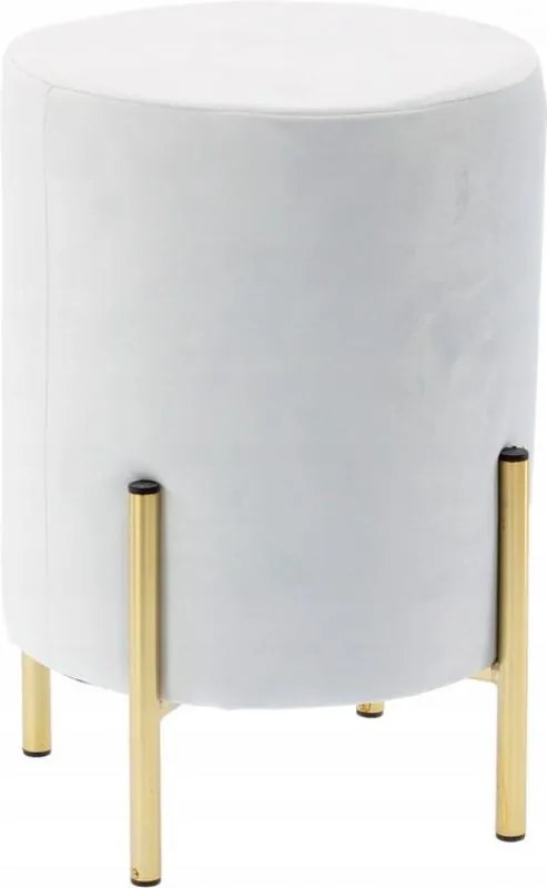 Scaun rotund gri 28 x 42 cm VELVET