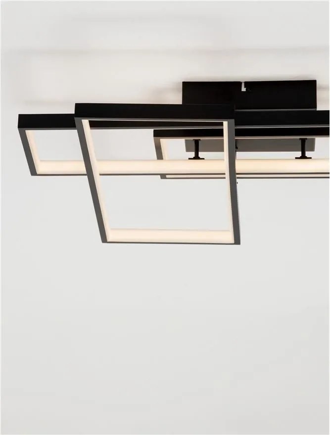 Aplica de perete sau tavan design geometric Alis negru