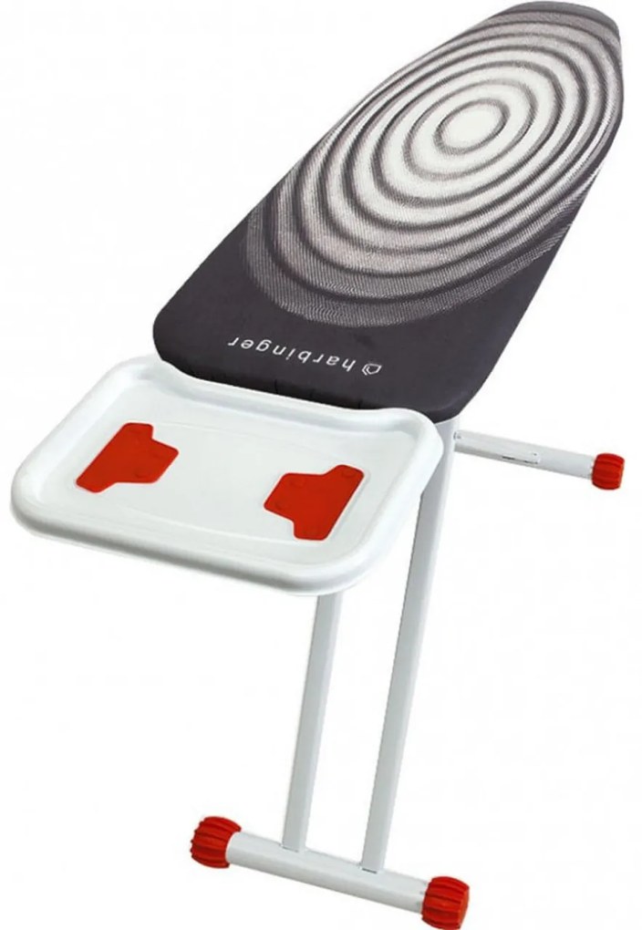 Masa de calcat Premium Harbinger® Powerboard , Pentru fier si statie de calcat, Suprafata 42X123 cm, Inaltime 55-90 cm, Multicolor