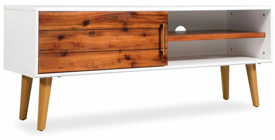 245737 vidaXL Comodă TV Lemn masiv de salcâm 120x35x45 cm