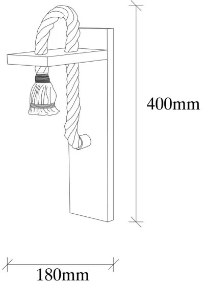 Aplică EREBOS 1xE27/40W/230V