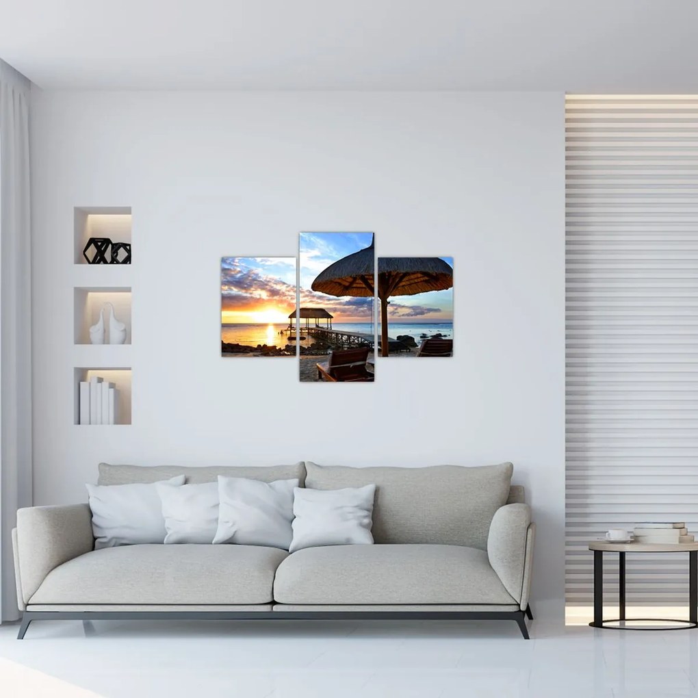 Tablou - Apus de soare în Mauritius (90x60 cm)